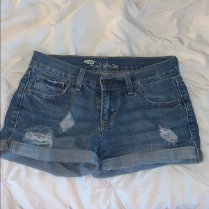 Denim shorts
